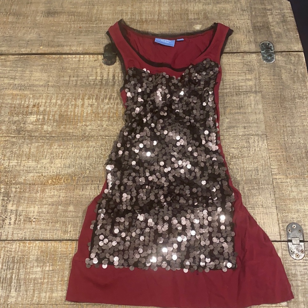 Vera Wang Sequin Top